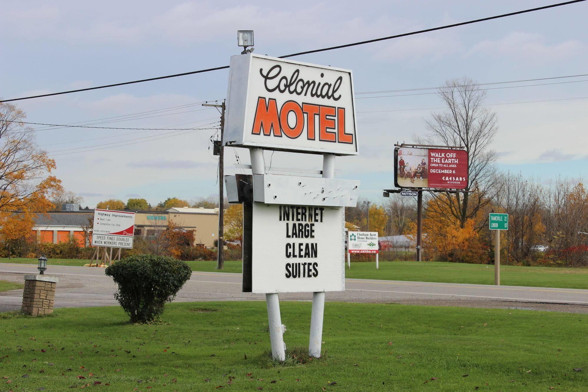 Colonial Motel Chatham-Kent Exterior foto